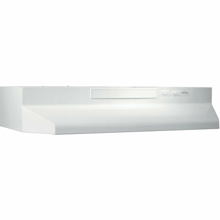 ALMO 30-Inch White Convertible Under-Cabinet Range Hood with 260 CFM Blower and Easy Install System BUEZ330WW